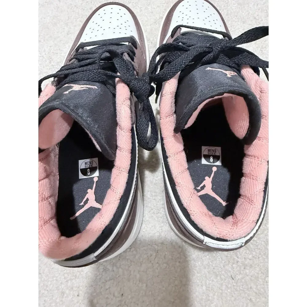 Nike Air Jordan 1 Low SE Mocha DC6991-200 Men’s Size US8 Brown/Pink/White